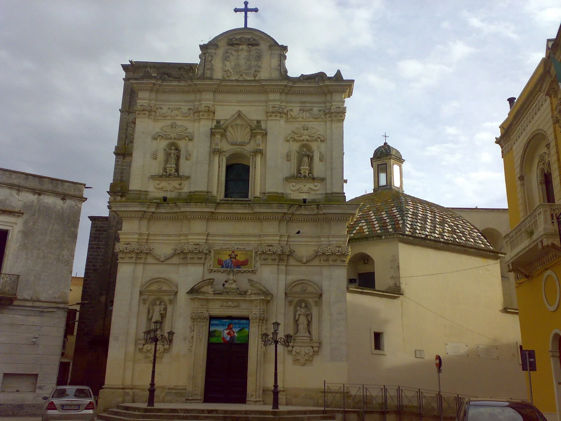 La chiesa matrice di Maria Santissima Assunta nel centro storico di Monteroni di Lecce