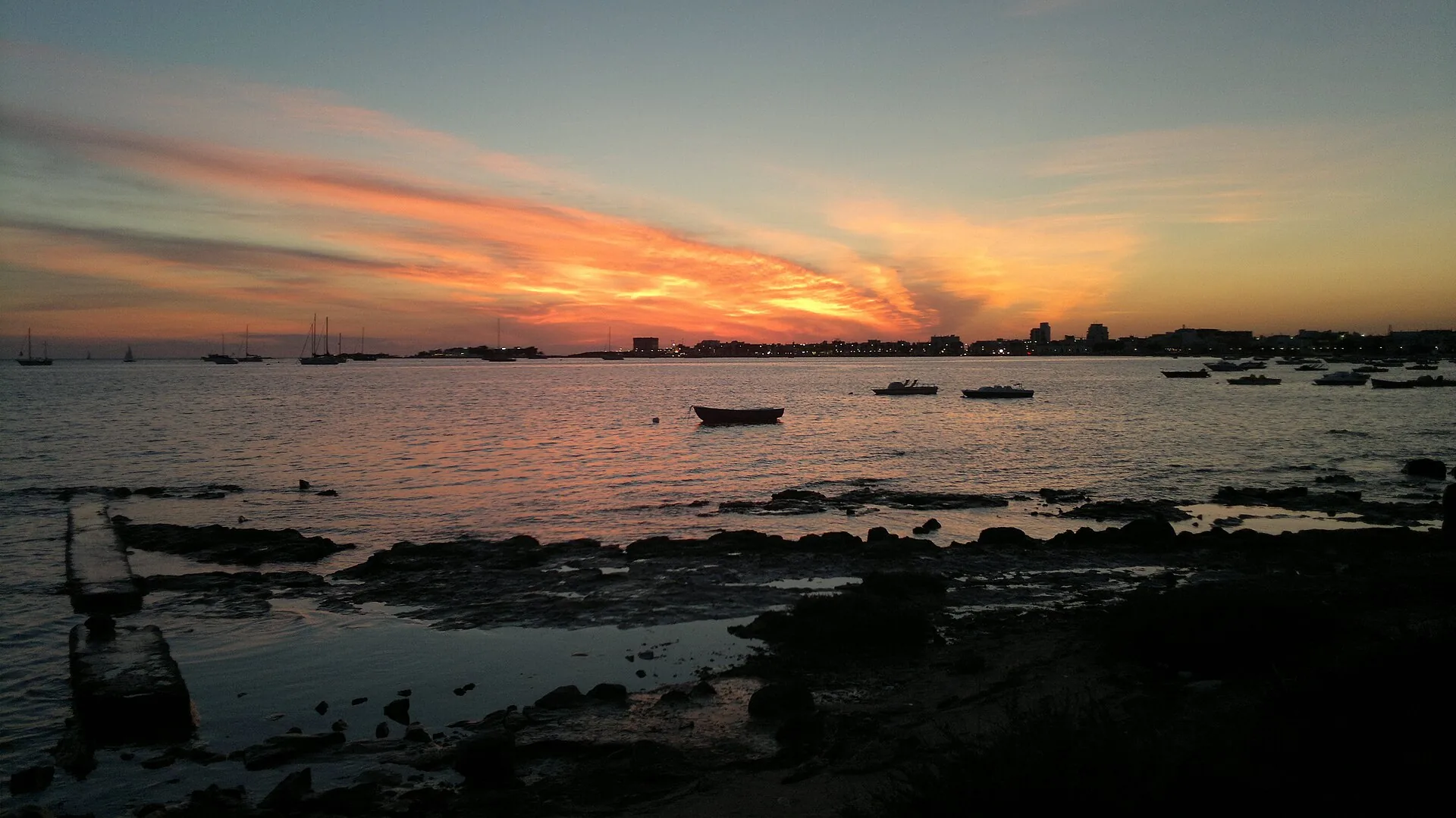 Il tramonto sul mare di Porto Cesareo